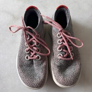 Allbirds Wool Runners Gray Pink Lace Sneakers